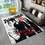 Rock Band Tokio Hotel Bill Kaulitz Vaip Magamistoa Elutoa Diivani M&auml;ngutoa Uksemati Kodukaunistuse jaoks, Lasteala Vaip Libisemiskindel 80x120cm