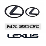 Lexus NX200t autotarvikud Levitatavus 4 tk 3D ABS auto logo tagumine pagasiruum poritiib uksem&auml;rk embleem autokleebised must