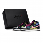 Jordan Air Jordan 1 811 Tootmine, Neoon Urban, Eripakendiga Kingakast Keskmise s&auml;&auml;rega Vintage Korvpallijalatsid Unisex DQ8426-001(Team80-S-BOX) 38