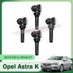 4 tk 13506028 Rehvir&otilde;huandur TPMS 433MHz Opel Astra K jaoks Opel Astra K gray