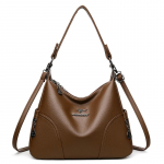 Naiste Nahast Hobo Crossbody Kott Moodne &Otilde;lakott Naiste Suure Mahutavusega Retro K&auml;ekott 30*13*27cm pruun