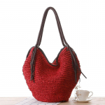 Yogodlns Fashion Rattan naiste &otilde;lakotid Wikcer kootud naiste k&auml;ekotid suure mahutavusega suvised ranna &otilde;lgkotid 20x20x30cm