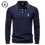 Ralph Lauren 2026 S&uuml;gis Uus Tikandiga Meeste Pikkade Varrukatega Polo S&auml;rk, &Uuml;hev&auml;rviline Meeste Topp Rev&auml;&auml;riga, Mitmek&uuml;lgne Polo S&auml;rk Meestele S