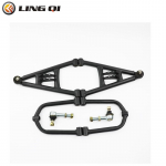 LINGQI Eesmise amordi 370mm kiikhoob &uuml;lemine/alumine go-karti jaoks kuulkinnitusega korgitsaga ATV Quad 50cc 125cc rattale Buggy Rolleri Osad must