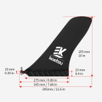 10-4,5-tolline aerulaua uim Eemaldatav longboardi uim Kaitsva surfilaua sabauim Stand Up-laua uim longboardi/surfilaua jaoks white