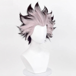 Gen Narumi Cosplay Parukas Roosa Must Segatud L&uuml;hike Parukas Kuumakindel S&uuml;nteetiline Juus Halloween Anime Parukad + Parukakate (as the picture,One Size)