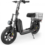 iScooter F7 T&auml;iskasvanute Elektriroller 16-tollise T&auml;ispuhutava Lumirehviga, 1000W Mootor, 48V/10.4AH Aku, 45KM/H Tippkiirus ja 50km S&otilde;iduulatus Linnat&otilde;ukeratas F7 must
