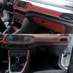Volkswagen T-crossi jaoks - Sisekeskkonsooli paneeli uksek&auml;epideme s&uuml;sinikkiust kleebised Decals Autokujunduse tarvikud Left Hand Drive