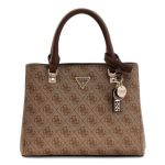 GUESS helepruun k&auml;ekott naistele - Noelle II mitme sektsiooniga kott S Latte logo / pruun 327666 black