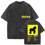 Vintage Pesu Rusowsky Daisy Tuur 2025 F&auml;nnide T-s&auml;rk Mehed Naised Hip Hop Mood R&otilde;ivad L&uuml;hikeste Varrukatega T-s&auml;rk Puuvillased T-s&auml;rgid L yellow