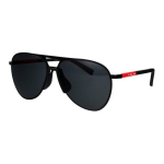 Prada logo metallkummist piloodiprillid Meeste p&auml;ikeseprillid Must PS-53ZS-1BO06F 59,Black