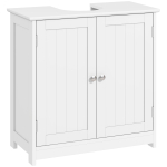 Valamu all olev vannitoakapp, iseseisev valamualune kapp 2 ukse ja reguleeritava riiuliga valamule ilma v&otilde;i koos alusega, valge 60 x 30 x 60 cm