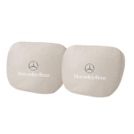 Suede Autopeatseme Kaelatoega Istme Nimmepadi Pehme Kaelapadi Mercedes Benz AMG W205 C300 W203 W206 W108 W124 Autole BA1 white