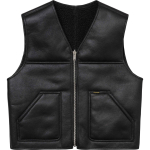 Supreme FW24 N&Auml;DAL1 Kahepoolne kunstkarusnahast t&ouml;&ouml;vest Unisex SUP-FW24-038 M black
