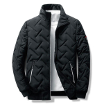 Meeste talvejoped Vabaaja &Uuml;hev&auml;rviline Seisukrae Kerge Parka Jope Meeste Jakk Pikkade Varrukatega Tuulejope Tepitud Meeste K&uuml;lma Joped 3XL must