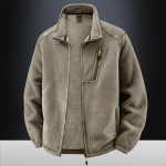 Meeste Soe ja Pehme Paks Fliisjakk S&uuml;giseks ja Talveks, Lai Vabaaja Fliisjakk XXXXXL khaki