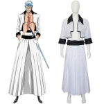 LAOS Arrancar Kuues 6. Espada Grimmjow Jaegerjaquez Cosplay Kost&uuml;&uuml;m Anime Valge Kimono Komplekt Male Size white