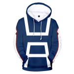 Minu Kangelase Akadeemia Midoriya Izuku All Might Cosplay Kost&uuml;&uuml;m Koolivorm Boku No Hero Academia 3D Tr&uuml;kk Meeste Kapuutsiga Dressipluusid XL white