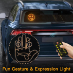 Auto Finger Expression Light Kaugjuhtimispult LED-valgustusliigutus Kerge Road Rage keskmise s&otilde;rme žest peopesa valguse tarvikud