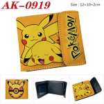 Pokemon Pikachu Tr&uuml;kiga L&uuml;hike Kolmekordne Rahakott Kl&otilde;psuga M&uuml;ndikott Armas Multikakujuline Kaardihoidja Kollane &Uuml;ks Suurus 1 Pakk yellow