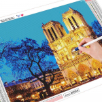 5D teemantmaali t&auml;is&uuml;mmarguste tikandite allahindlus Notre Dame De Paris Pilt rhinestone teemandist 20X30