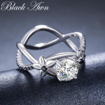 BLACK AWN Klassikalised romantilised s&otilde;rmused naistele Black Stone Ehted 7