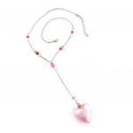 Les Tr&eacute;sors De Lily [B8920] &ndash; kaelakee &bdquo;Love Murano&rdquo;, roosa Heleroosa
