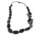 Les Tr&eacute;sors De Lily [H0580] - Sautoir Collier Cr&eacute;ateur 'Joconde' noir must