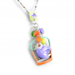 Les Tr&eacute;sors De Lily [H3519] - Collier Cr&eacute;ateur 'Rossignol' multicolore mitmev&auml;rviline