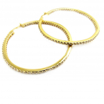 Les Tr&eacute;sors De Lily [L7031] &ndash; valge kullaga kaetud  Cristal Pl&eacute;nitude  r&otilde;ngask&otilde;rvar&otilde;ngad (5 cm) kuld