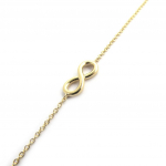 Les Tr&eacute;sors De Lily [M8851] - Bracelet Plaqu&eacute; or 'Infini' dor&eacute; - 14x6 mm kuld