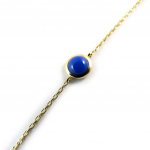 Les Tr&eacute;sors De Lily [P0650] - Bracelet plaqu&eacute; or 'Princesse Opale' bleu dor&eacute; kuld