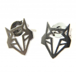7bis [P5901] - K&auml;sitsi valmistatud h&otilde;bedased  Origami  (rebase) k&otilde;rvar&otilde;ngad - 8x8 mm h&otilde;be