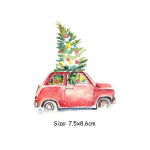 Akvarell j&otilde;uluriiete m&auml;rgid Plaastrid j&otilde;ulupuud Soojus&uuml;lekande kleebised Raua peal