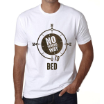 Meeste vintage T-s&auml;rk graafilise T-s&auml;rgiga No Wrong Way voodi valge XS valge