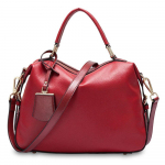 Zency 100% ehtsast nahast k&auml;ekotid Mood naiste kandekott Naistele Boston Charm Luksuslik Messenger Crossbody rahakott &Otilde;lakotid burgundiapunane