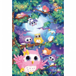 5D DIY teemantmaal  Moomiks &ouml;&ouml;kull  3D tikandid Ristpistes kingitus Kodukaunistuse kingitus 20X30CM