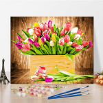 DIY v&auml;rvid numbrite j&auml;rgi &otilde;limaali komplekt L&otilde;uend DIY &otilde;limaal numbrite j&auml;rgi Seinakunsti kaunistused kodukinki kunstiks ja hobideks 40x50cm no frame