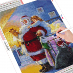 5D DIY teemantmaalikomplekt j&otilde;uludeks k&auml;sitsi valmistatud kingitus t&auml;isruudukujulise teemanttikandiga m&uuml;&uuml;k loomamosaiik kodukaunistus Full Round (20X30CM)