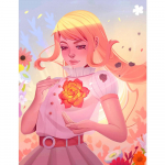 Teemantmaaling T&uuml;drukule Teemanttikandite soodusm&uuml;&uuml;k Roosa, Ilus naine, Rhinestones Stitch Cross Full Mosaiic Home Decor Full Round 20X30CM