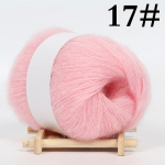 25g/rull Angora Moh&auml;&auml;r ka&scaron;miir kudumine villane l&otilde;ng kampsun Sall Line heegelniit Fashion Soft 17