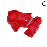 1 tk Outdoor Wear Pet Kombinesoonid Peegeldav veekindel pingutusn&ouml;&ouml;r seljaga kapuutsiga koera vihmamantel Lemmikloomatarbed XL punane