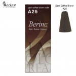 BERINA HAIR COLOR CREAM P&uuml;siv&auml;rv A1-A47 60 g. - Tai A25 Dark Coffee Brown