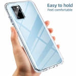 Stiilne l&auml;bipaistev kahepoolne TPU telefoni&uuml;mbrise kate iPhone'ile Samsung Huawei Honor Xiaomi Redmi OPPO Realme Vivo OnePlus Xiaomi Poco X3 valge