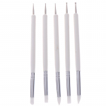 5 tk / komplekt pehme keraamika savit&ouml;&ouml;riist, silikoon + roostevaba pea skulptuurit&ouml;&ouml;riist valge