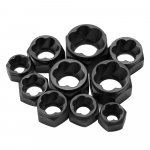 10 tk Kahjustatud poltmutri kruvi eemaldaja t&ouml;&ouml;riistakomplekt Kahjustatud poldi eemaldamise komplekt Kahjustatud poltmutri kruvi low cased