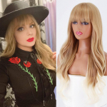 LISI HAIR Pikad pruunid blondid Ombre lainelised s&uuml;nteetilised parukad naturaalsete juustega parukad naistele kuumakindel igap&auml;evane Cosplay parukas