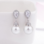 SACE GEMS Klassikaline retro veetilga vasesulamist valge sinine roosa roosa tsirkoon k&otilde;rvar&otilde;ngad naistele pulmapeo kingitused valge