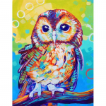 5D isetegemise teemantmaal, maalitud &ouml;&ouml;kull teemantteemanttikandid t&auml;ismosaiigikomplektid ristpistes kodukaunistus k&auml;sitsi valmistatud kingitused Round 20x30cm