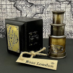 Messingist taskuteleskoop Antiikstiilis Piraadid Meres&otilde;idu Mini Hunteri Viktoriaanlik teleskoop puidust kastiga